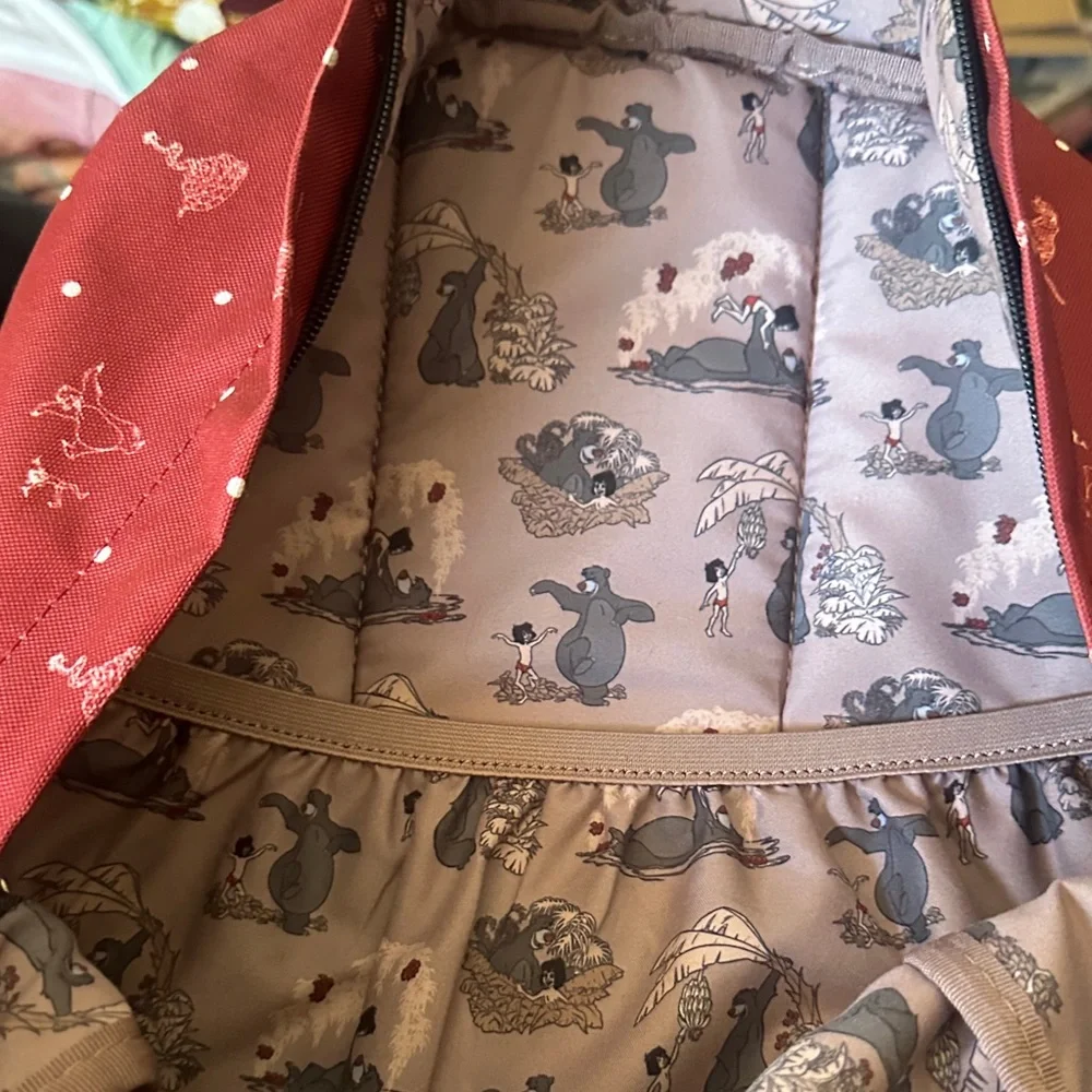 Loungefly Disney Red and Brown Backpack - Picture 3 of 3